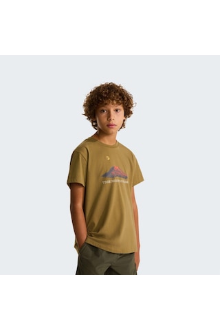 The North Face B Mountaın Nıght Relaxed Ss Tee Genç Tişört Nf0a8g1u2el1 Sarı