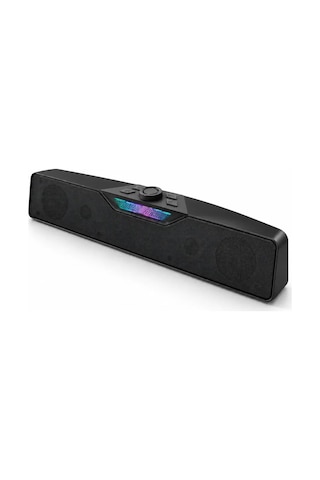Kablosuz Müzik Dinleme Bluetooth Hoparlör Rgb Aydınlatmalı Siyah