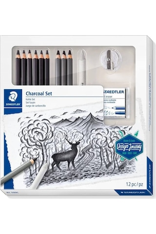 Staedtler Mars Lumograph Charcoal Füzen Çizim Seti