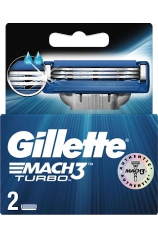 Gillette Mach3 Turbo Yedek Başlık 2'li