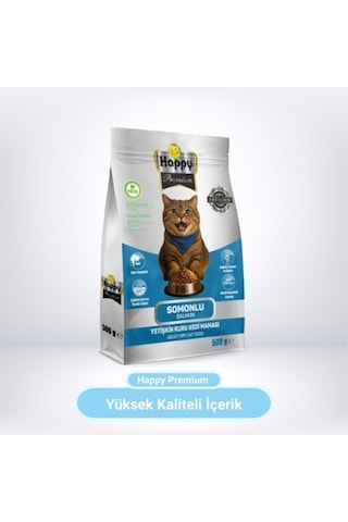 Happy Somonlu Kuru Kedi Maması 500 G