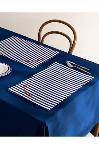 Madame Coco Rosane Amerikan Servis - Beyaz/lacivert 8684427281246 Çok Renkli