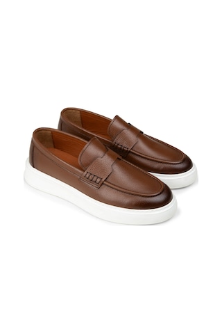 Deery Erkek Taba Renk Hakiki Deri Loafer Ayakkabı - 02043mtbap01 Taba