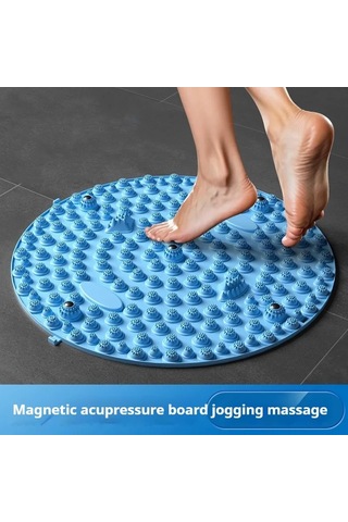 Anjiexun Ayak Yoga Masaj Matı Kas Gevşeme Dairesel Egzersiz Matı Mavi