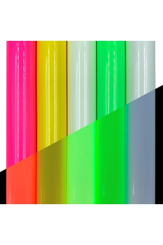 30 X 50cm Aydınlık Pu Gravür Filmi Isı Transferi Vinil Yeşil Parlayan Yeşil Işık