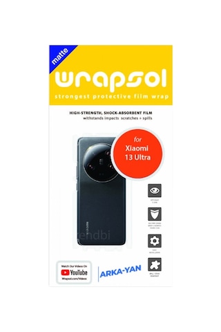 Xiaomi Uyumlu 13 Ultra Mat Arka Ve Yan Kaplama Poliüretan Film