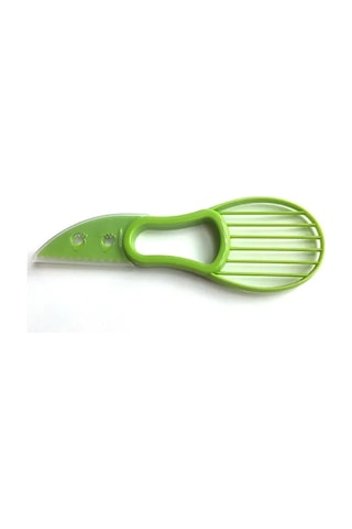 3 In 1 Avokado Dilimleyici Shea Tart Meyve Soyucu Kesici Hamuru Ayırıcı Plastik Bıçak Mutfak Sebze Araçları Ev Aksesuarı Yeşil