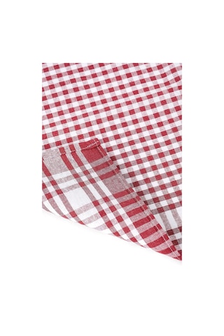 Pamuklu Kırmızı Renkli Pöti Kareli 4'lü Kurulama Bezi, Beslenme Örtüsü, Servis Peçetesi