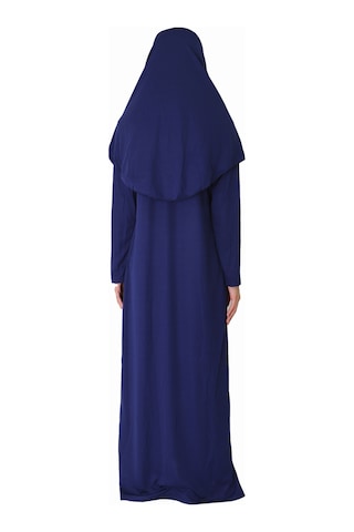 Zehranaz Namaz Elbisesi Açık Lacivert Fermuarsız Namaz Elbisesi Açık Lacivert