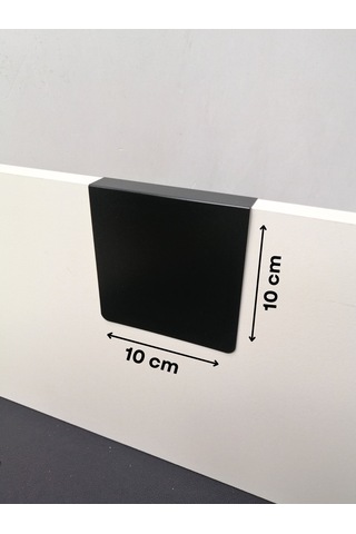 10 Adet Silinebilir Karatahta Siyah Etiket 10 x 10 CM Ahşap Raflar