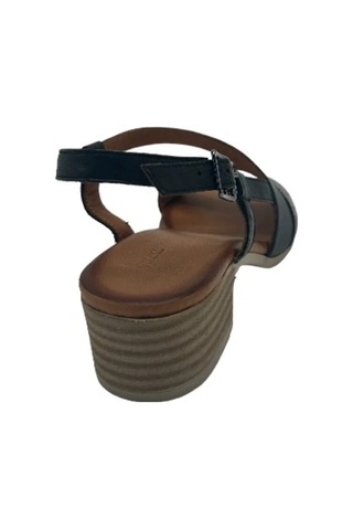 Kemal Tanca 852 807 Kadın Sandalet 56811 Sıyah Yılan