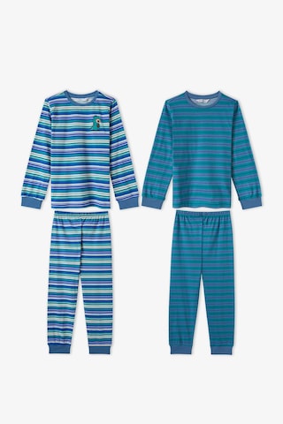Penti Erkek Çocuk Mavi Çizgili Lovers Pamuklu Uzun Kollu 2li Pijama Takımı