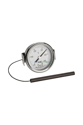 Teknikmarketiniz Ø60mm 0/500 C 1,5 Metre Kablolu Fırın Termometresi, Panotip 500 Derece Kablolu Bahçe,pizza,pide,e Diğer