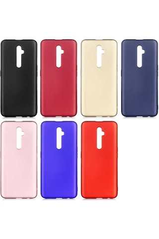 Oppo Reno 2z Kılıf Zore Premier Silikon Kapak Saks Mavi