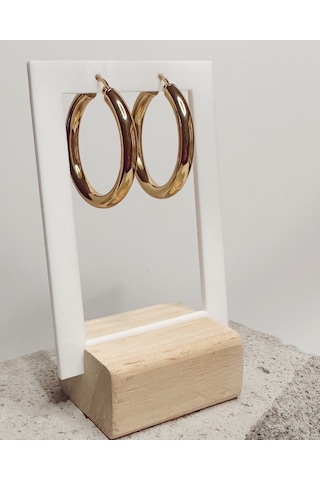 Gold Halka Küpe Çok Renkli