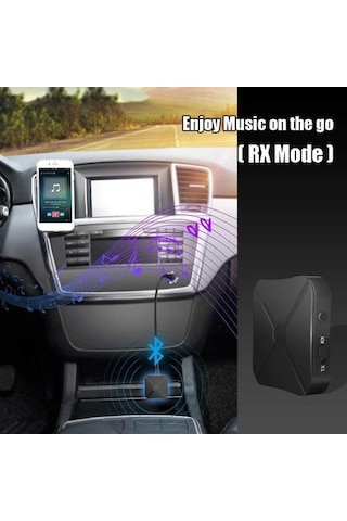 Ximistore9 Bluetooth 5.0 Çift Yönlü Adaptör: Tv, Araba Hoparlörü, Telefon Ve Bilgisayar Ses Entegresi - Alıcı-verici 2-in-1