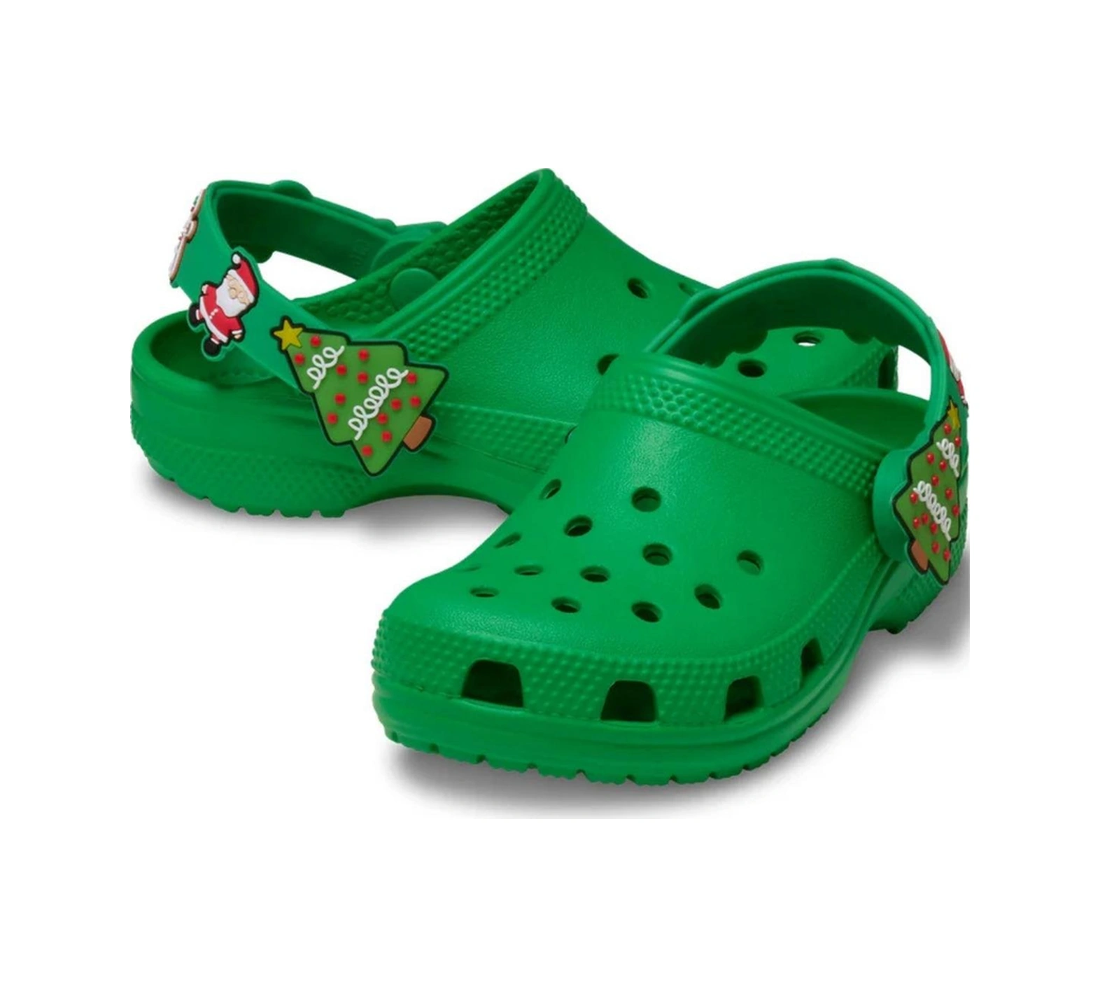 Crocs Classic Clog T Holiday Icons Işıklı Yeşil Çocuk Terlik-10867 Yeşil