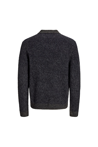 Jack & Jones Erkek Regular Fit Polo Yaka Triko Üst - Simon - 12310943 Medium Grey Melange