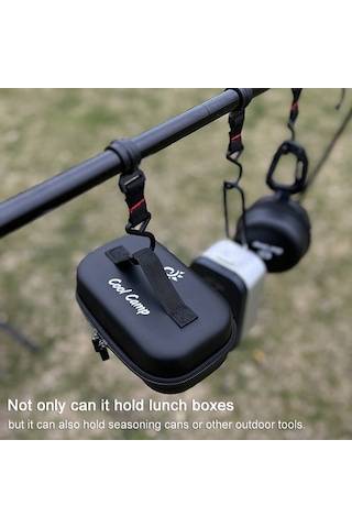 Vkemall Eva Malzeme Sağlam Mutfak Gereçleri Çantası - 800ml Yemek Kutusu Taşıma, Sert Çarpmalara Dayanıklı, Taşınması Kolay Outdoor Çanta Siyah