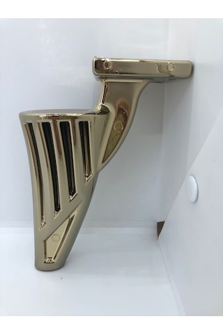 Plastik,16 Cm Gold Kaplama Metal Görünümlü Mobilya Ayağı 4 Adet