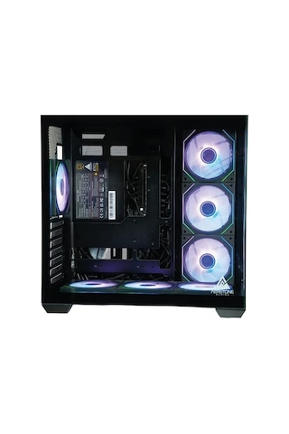 AERSTONE Hyperion 1000 Watt 80+ Gold 7 Fanlı RGB Akvaryum Oyuncu Kasası