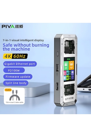 Piva G71 Docking Station 7in1 Dönüştürücü