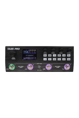 M-vave Tank-pro Gitar / Bas Multi Efekt Prosesörü Siyah