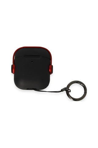 Airpods Uyumlu, 2 2.nesil Cool Kılıf - Siyah-kırmızı