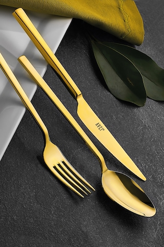 Klas Titanyum Gold 7 Parça Çatal Kaşık Bıçak Takımı