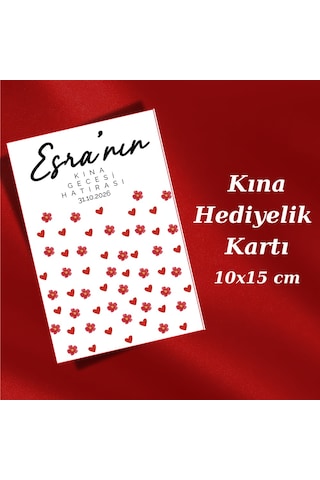 50 Adet Hazır Kına Hediyelik Kartı