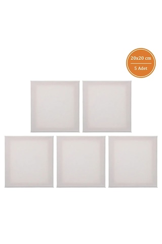 5 Adet 20x20 Cm Boş Tuval Tablo
