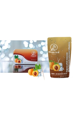 Mucize 2"li Set Şeftali-buzlu Çay Aromalı Kürdan Metal Kutu+doypak