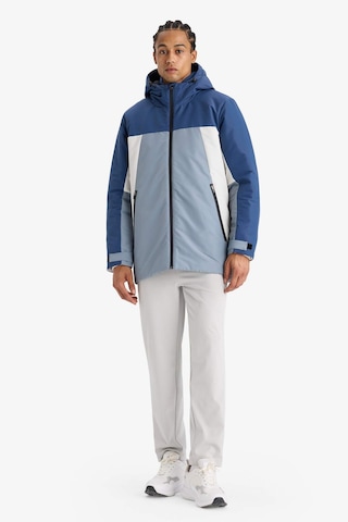 Defacto Defactofit Su Geçirmez Regular Fit Kapüşonlu Fermuarlı Rüzgar Geçirmez Mont E9488ax25wnın231 İndigo