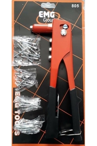 24X8.7 Cm Emg Profesyonel Perçin Tabancası - 50 Adet Perçin Hedi