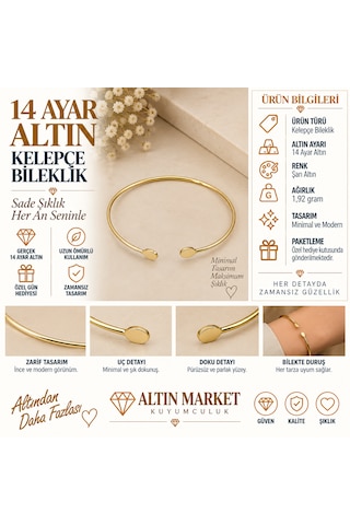14 Ayar Kelepçe Bileklik