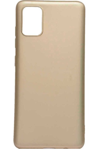 Samsung Uyumlu Galaxy A71 Kılıf Zore Premier Silikon Kapak Gold
