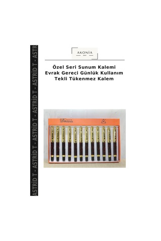Özel Seri Sunum Kalemi Evrak Gereci Günlük Kullanım Tekli Tükenmez Kalem Çok Renkli