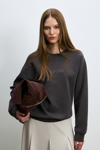 Lufian Alice Kadın Örme Sweatshirt 122030027 Kahverengi