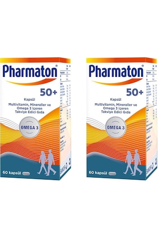 Pharmaton50plus 60 Kapsül 2'li Paket