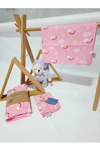 Tiny Plans Lastikli Tek Kişilik Çarşaf - Yastık Kılıfı Takımı Pembe