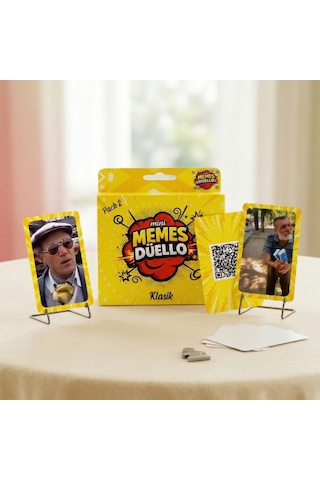 Mini Memes Düello Klasik Deste 2 Kart Oyunu Eğlenceli Party Oyunu