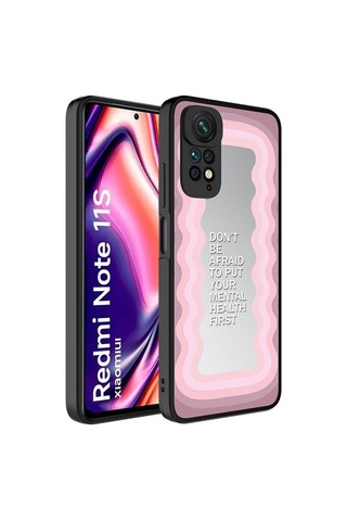 Xiaomi Redmi Note 11 Global Kılıf Aynalı Desenli Kamera Korumalı Parlak Zore Mirror Kapak Ayna