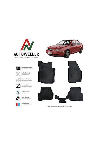 Volkswagen Jetta 2005-2011 Havuzlu Oto Paspas