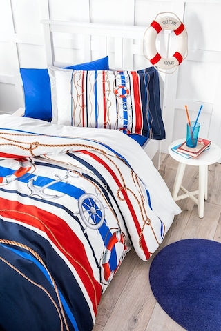 Özdilek Tek Kişilik Ranforce Nevresim Takımı Seashore Mavi (514415534)