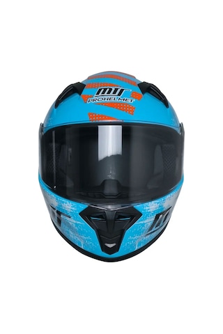 Motosiklet Ve Bisiklet Mini Çocuk Kaskı Full Face Ce Sertifikalı Child Motor Kask Blue Mavi