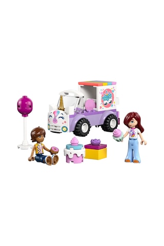 LEGO® Friends Tek Boynuzlu At Pasta Dağıtım Arabası 42675 - 4 yaş ve üzeri çocuklar için Yaratıcı Oyuncak Yapım Seti (67 Parça)