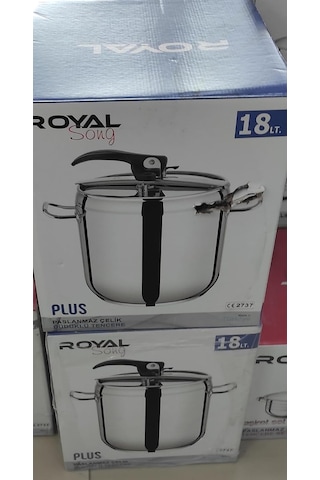 Royal Song Plus 18 Lt. Çelik Düdüklü Tencere Çok Renkli