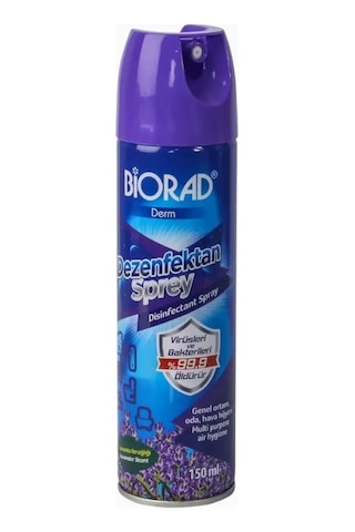 Biorad Parfümlü Dezenfektan Sprey Lavanta Kokulu 150ml - 24 Adet