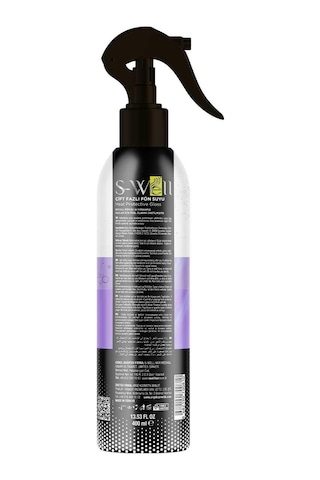 S-well Protez Saç Ve Medikal Peruklara Özel Çift Fazlı Mor Fön Suyu 400 Ml-5294