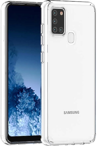 Samsung Uyumlu Galaxy A21S Kılıf Zore Coss Kapak-Renksiz